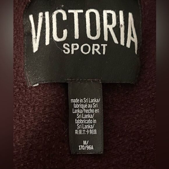 Victoria Sport maroon 2 piece sweatshirt and pants sz M - Picture 4 of 7